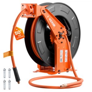 VEVOR retractable air hose reel 3/8 inch by 50 feet